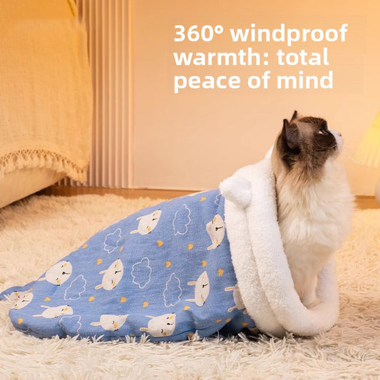 Warm pet sleeping bag