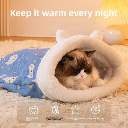 Warm pet sleeping bag