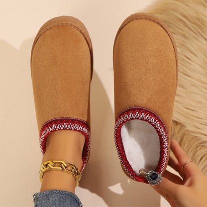 Warm plush slippers