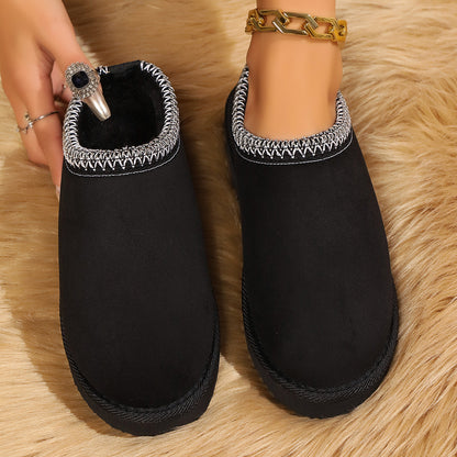 Warm plush slippers