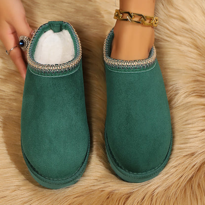 Warm plush slippers