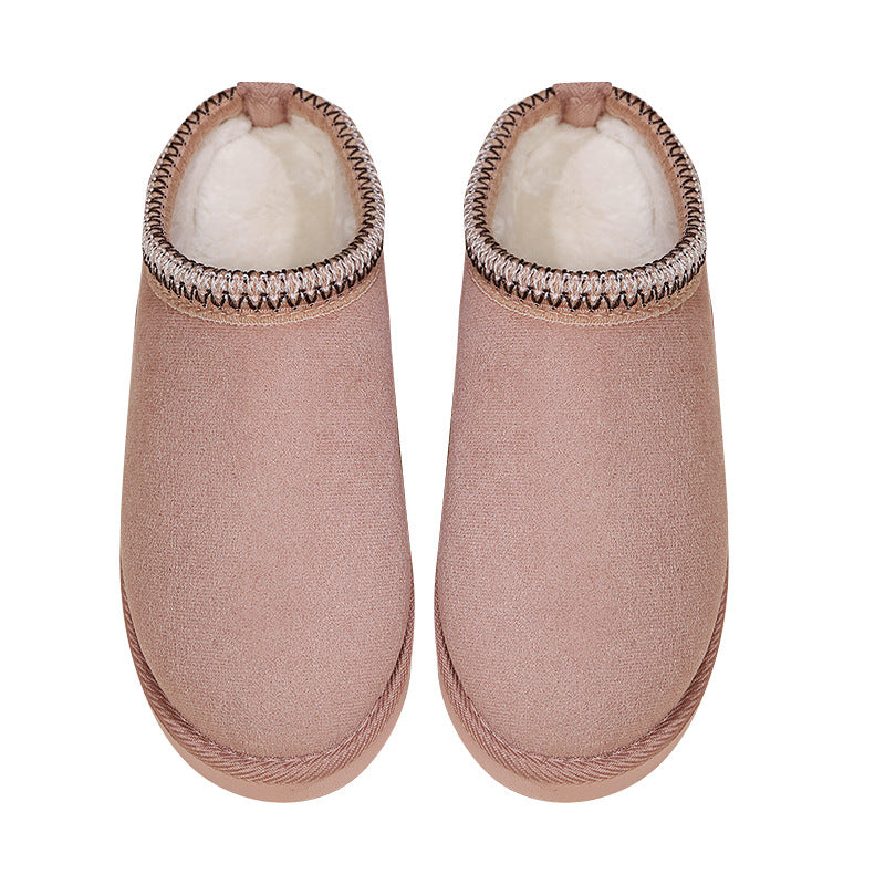 Warm plush slippers