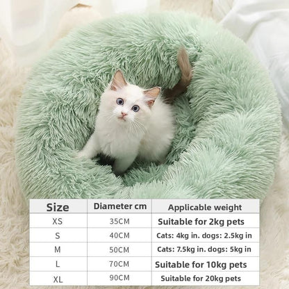 Warm, Thickened, Long-Haired Dog Bed