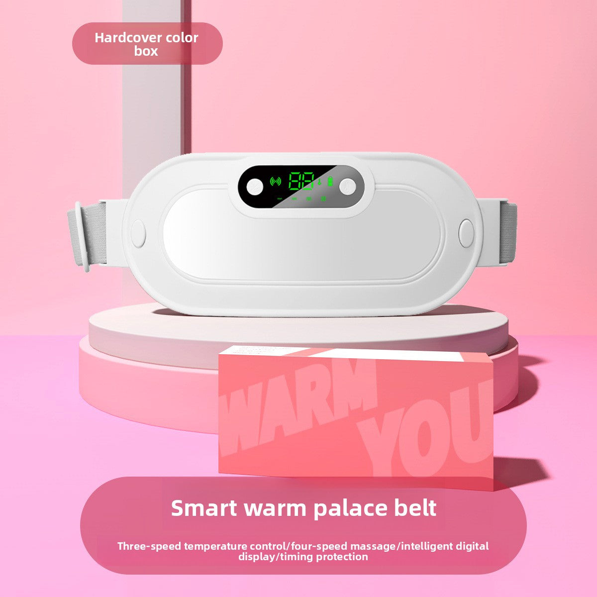 Warm womb belt with digital display charging function