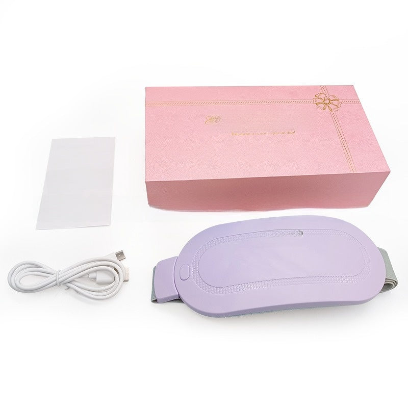 Warming Waist Belt for Lumbar Support with Heat Therapy and Massage