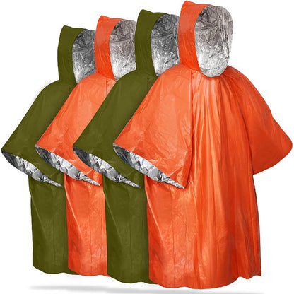 Warmth-retaining and hypothermia-preventing raincoat