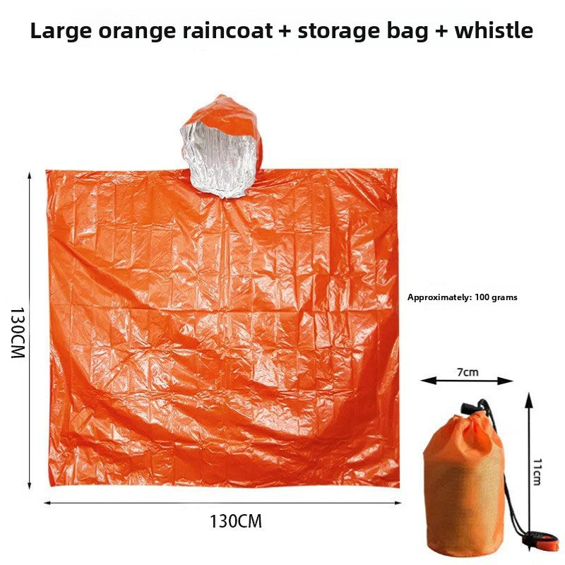Warmth-retaining and hypothermia-preventing raincoat