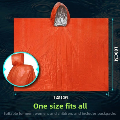 Warmth-retaining and hypothermia-preventing raincoat