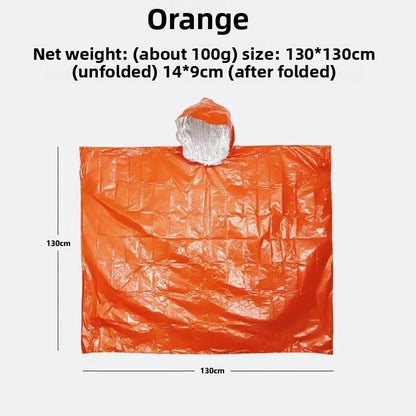 Warmth-retaining and hypothermia-preventing raincoat