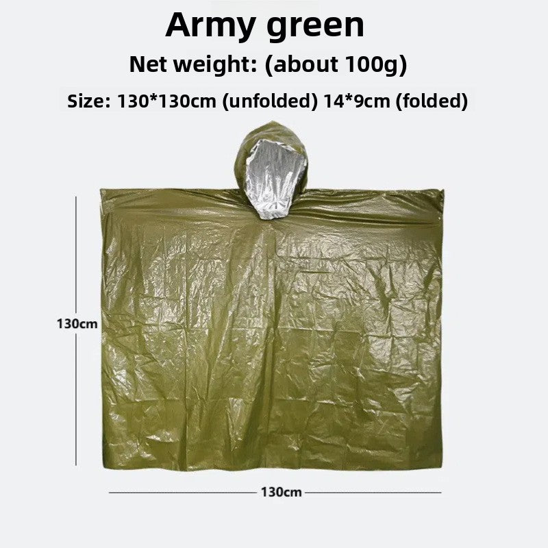 Warmth-retaining and hypothermia-preventing raincoat