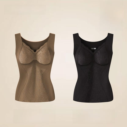 Warmth-retaining vest base layer