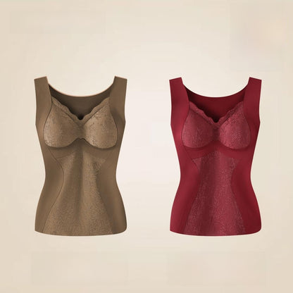 Warmth-retaining vest base layer