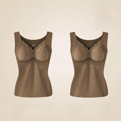 Warmth-retaining vest base layer