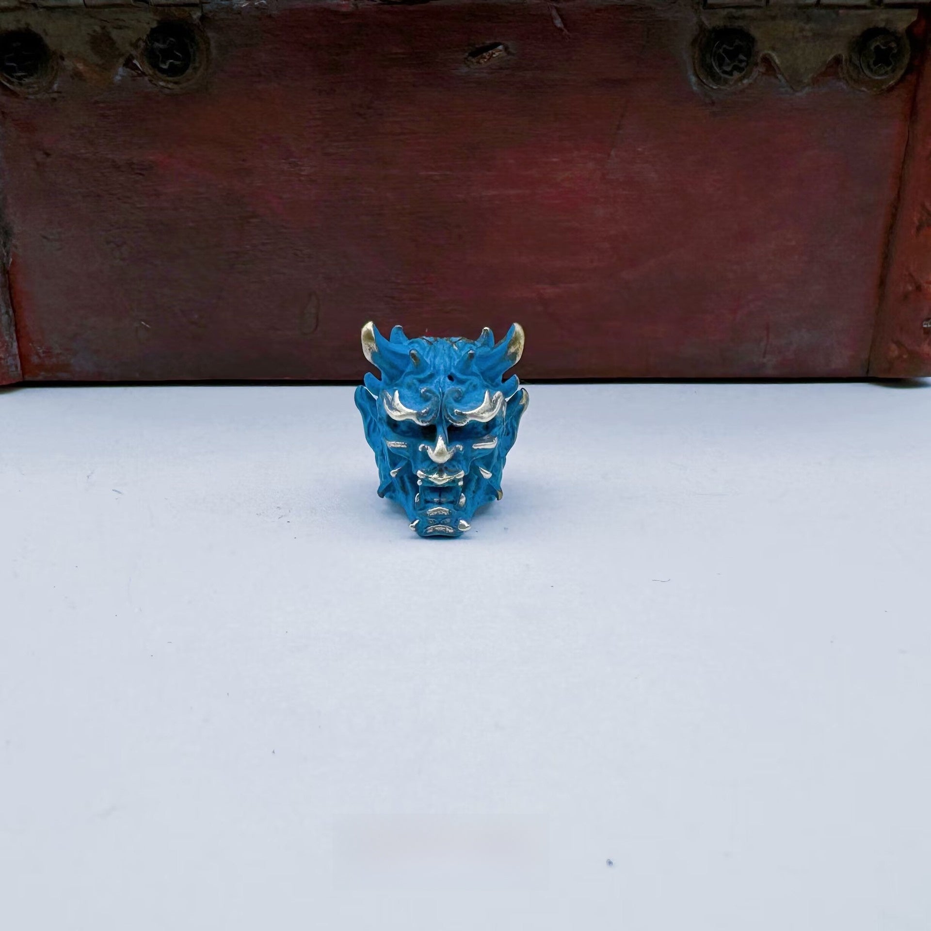 Warrior Demon Skull Sword Pendant