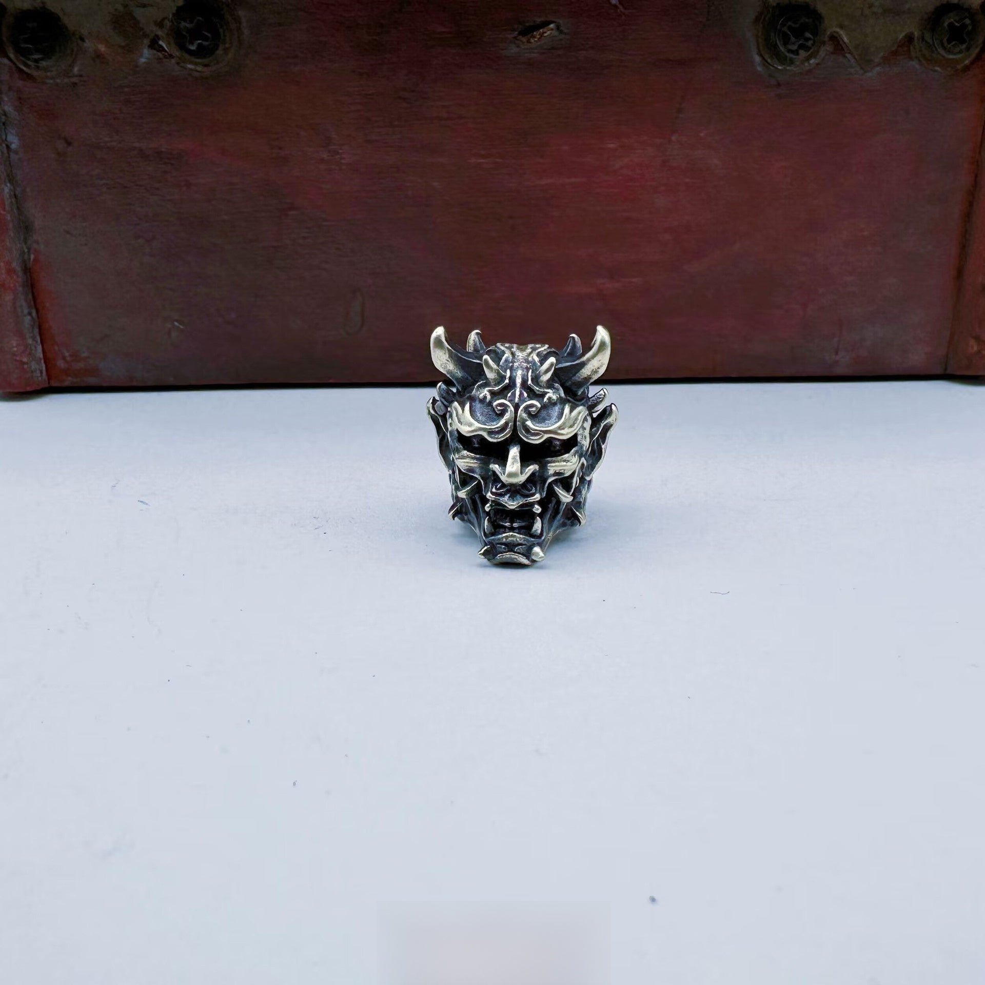 Warrior Demon Skull Sword Pendant