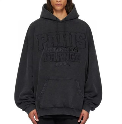 Wash and age hoodies and sweatshirts