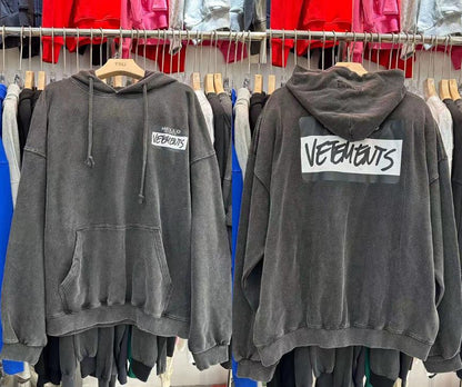 Wash and age hoodies and sweatshirts