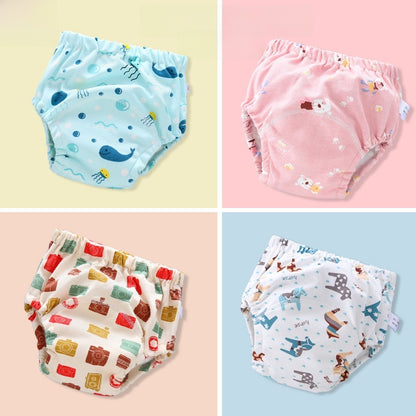 Washable Baby Training Pants Breathable Cotton Diaper