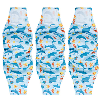 Washable Male Dog Diaper Leak-proof Absorbent Pet Clothing