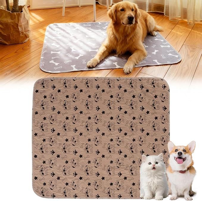 Washable Pet Pee Pads, Quick-Absorbing, Non-Slip, Thickened Pee Pads for Cats and Dogs