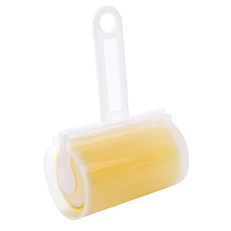 Washable roller sticky device with lid