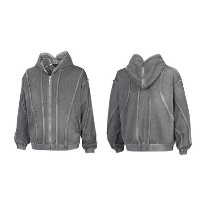 Washable Zippered Hooded Pullover
