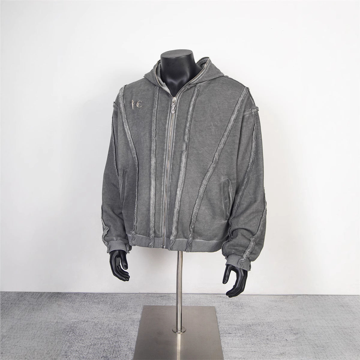 Washable Zippered Hooded Pullover