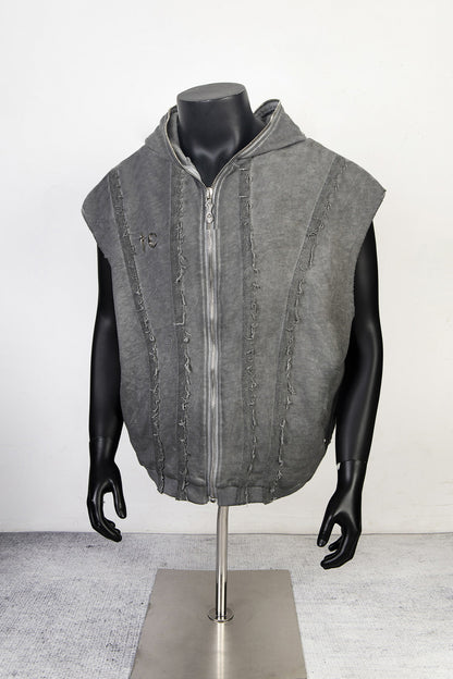 Washable Zippered Hooded Pullover