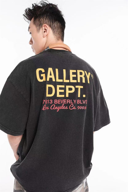 Washed and distressed T-shirt