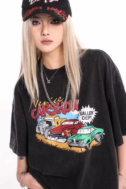 Washed and distressed T-shirt