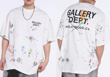 Washed and distressed T-shirt