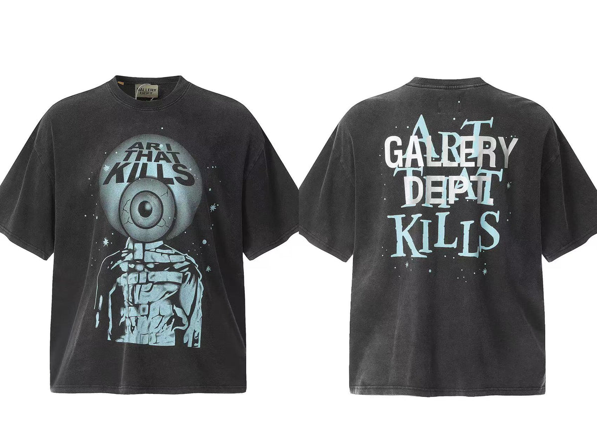 Washed and distressed T-shirt