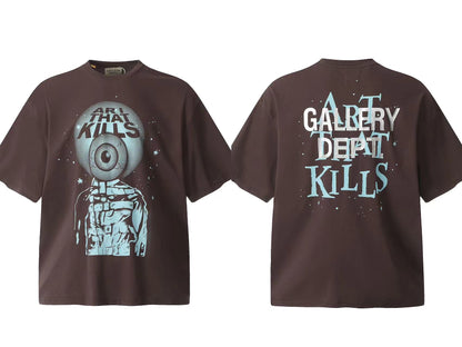 Washed and distressed T-shirt
