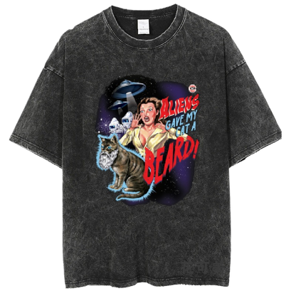 Washed and distressed T-shirt