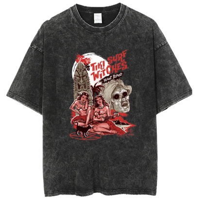 Washed and distressed T-shirt