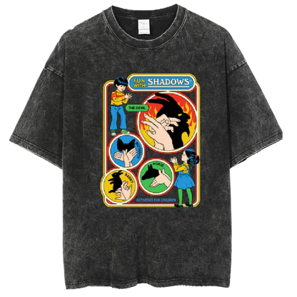 Washed and distressed T-shirt