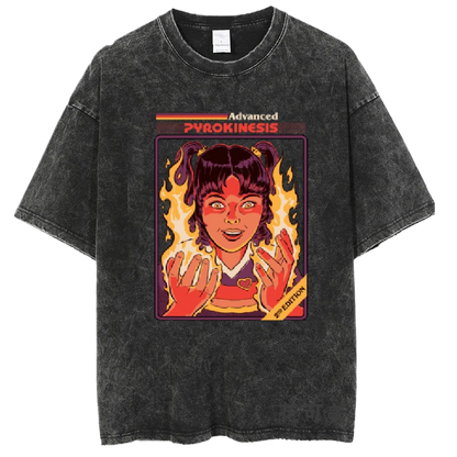 Washed and distressed T-shirt