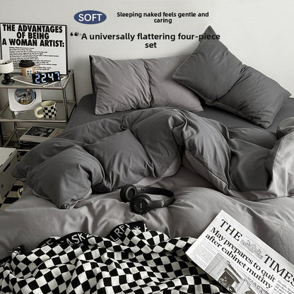 Washed Cotton Bed Sheet Set