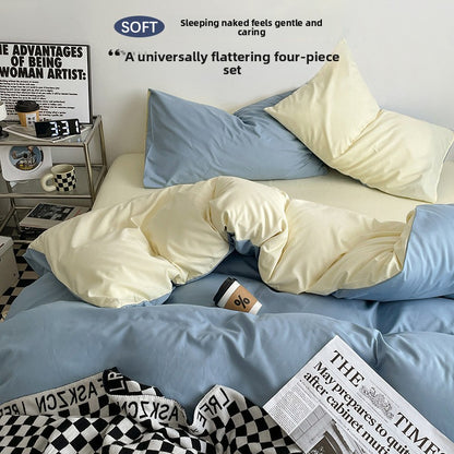 Washed Cotton Bed Sheet Set