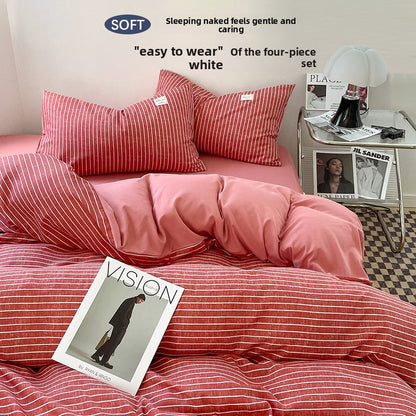Washed Cotton Bed Sheet Set