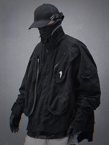 Washed Cotton Bomber Jacket