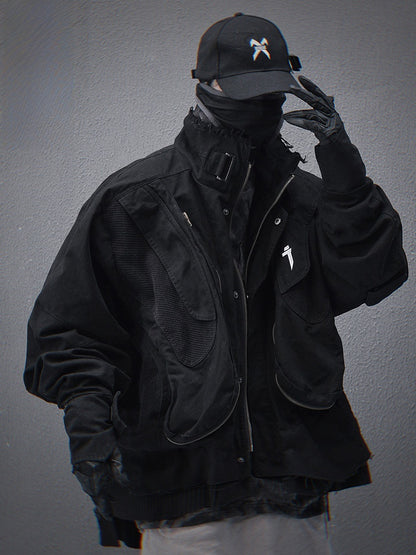 Washed Cotton Bomber Jacket