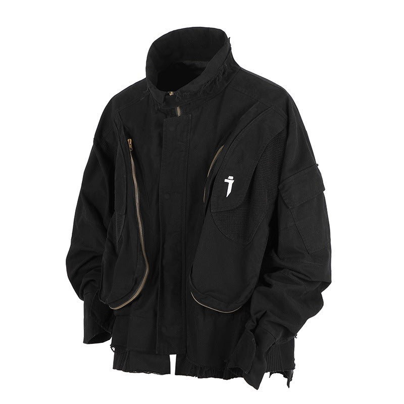 Washed Cotton Bomber Jacket
