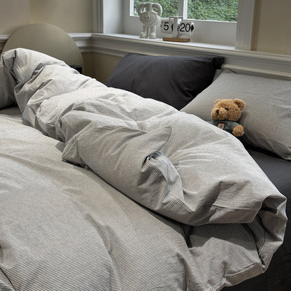 Washed Cotton Plaid Bedding