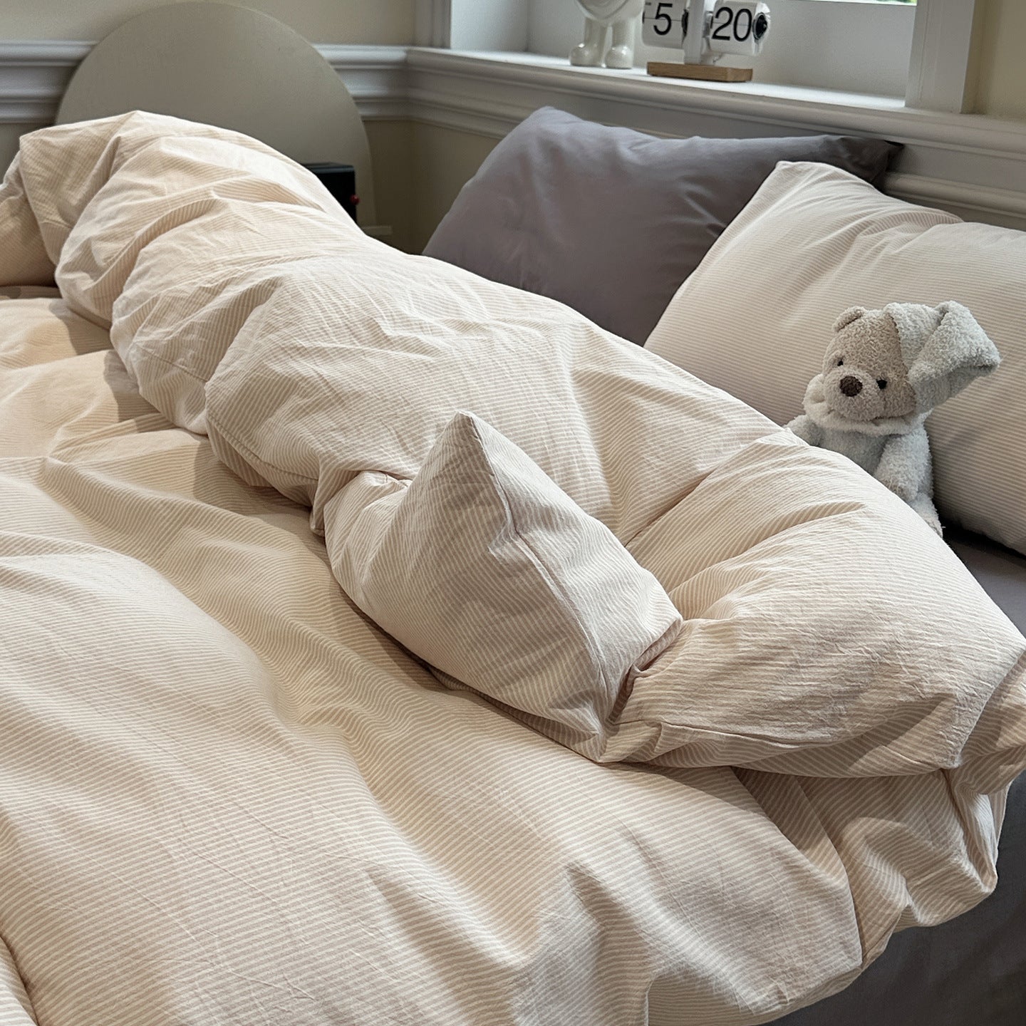 Washed Cotton Plaid Bedding