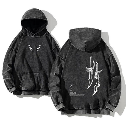 Washed cotton pullover shirt