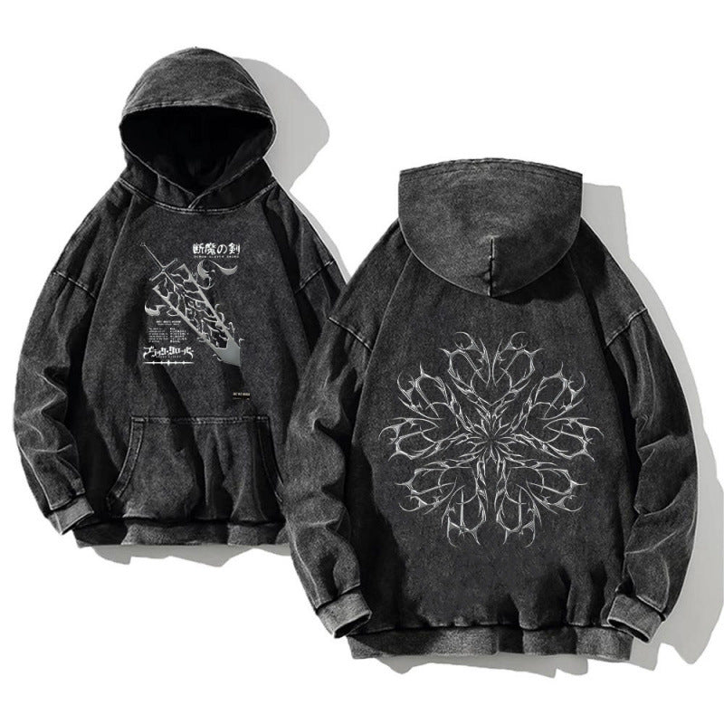 Washed cotton pullover shirt