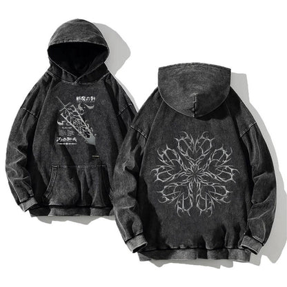 Washed cotton pullover shirt