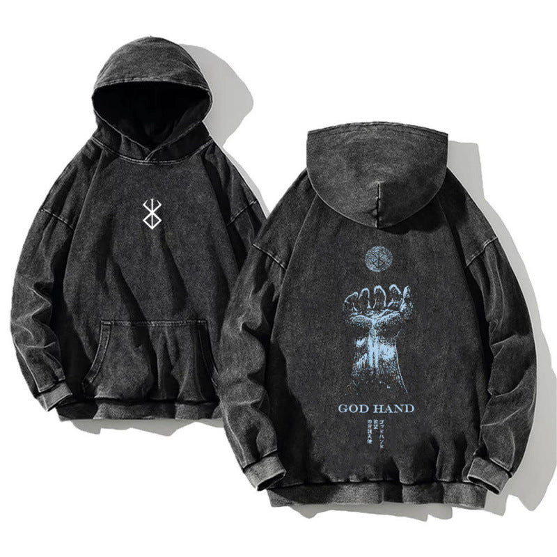 Washed cotton pullover shirt