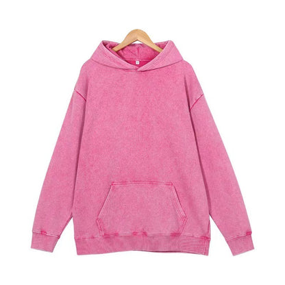 Washed Cotton Pullover Sweatshirt